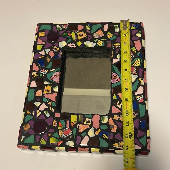 🆕 All Fired Up Unique Mosaic Mirror - Picture 5 of 5